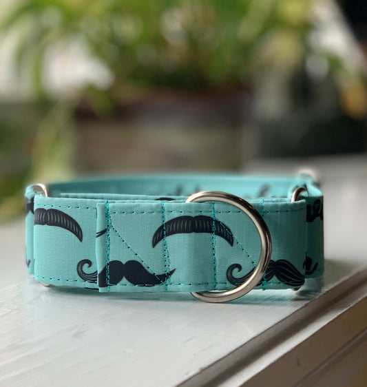 Always Dapper Dog Collar- Martingale- Quick Release- No Buckle Slide- Leash- Handmade Dog Collars