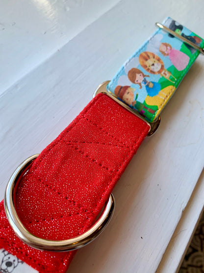 Wizard of Oz Dog Collar- Martingale- Quick Release- No Buckle Slide- Leash- Handmade Dog Collars