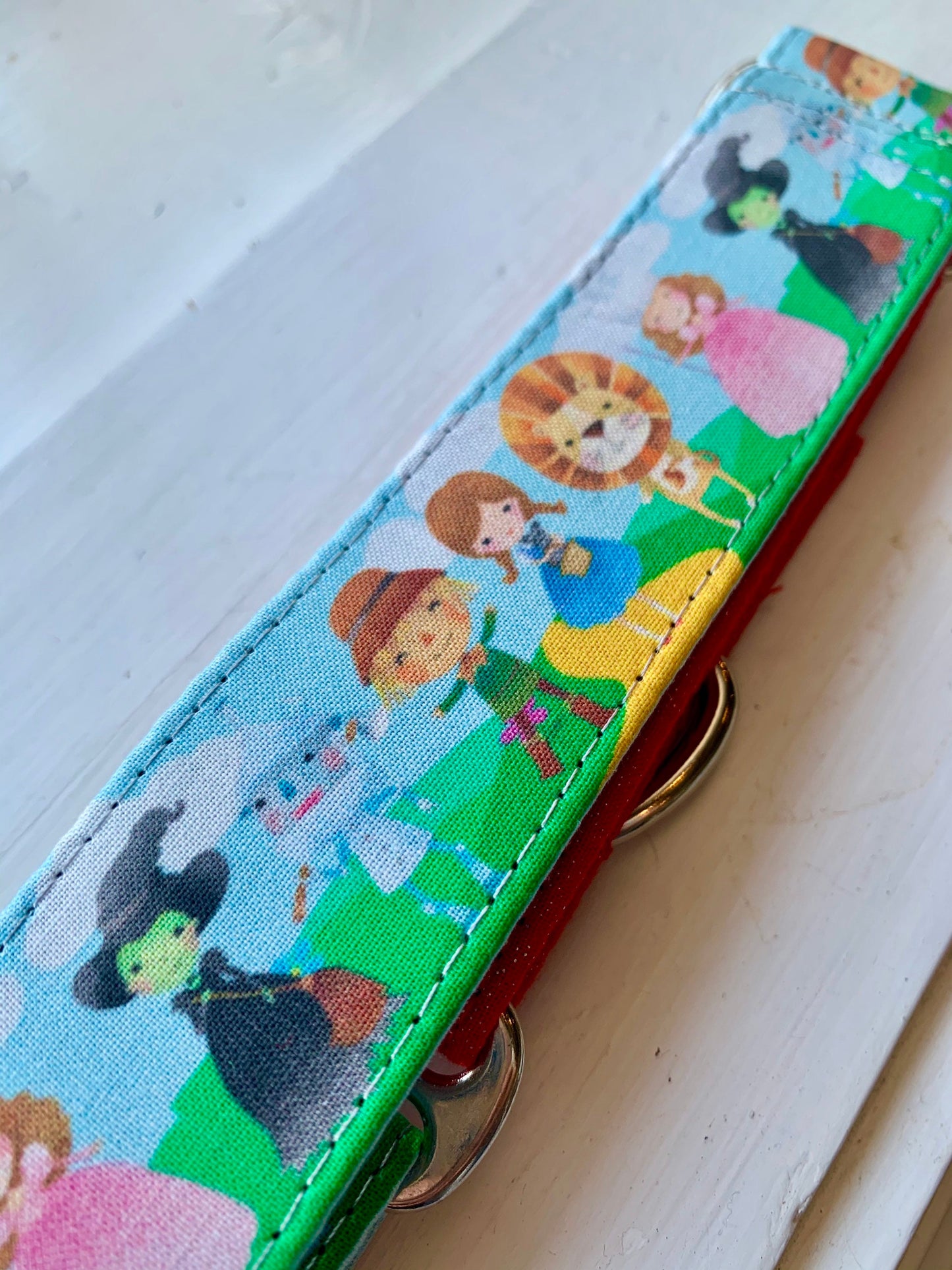 Wizard of Oz Dog Collar- Martingale- Quick Release- No Buckle Slide- Leash- Handmade Dog Collars