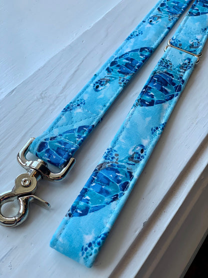 Sea Turtles Dog Collar- Martingale- Quick Release- No Buckle Slide- Leash- Handmade Dog Collars