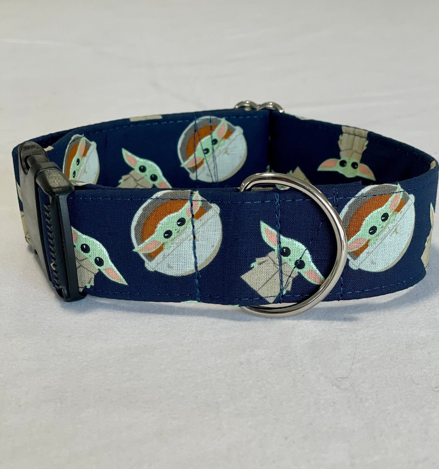 Yo-da Best Dog Collar- Martingale- Quick Release- No Buckle Slide- Leash- Handmade Dog Collars