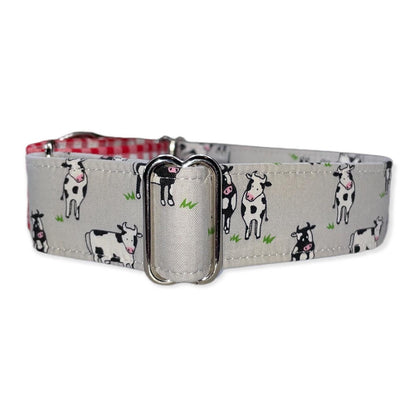 You Heifer Dog Collar- Martingale- Quick Release- No Buckle Slide- Leash- Handmade Dog Collars