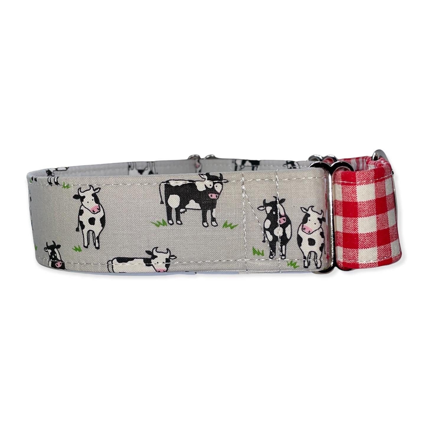 You Heifer Dog Collar- Martingale- Quick Release- No Buckle Slide- Leash- Handmade Dog Collars