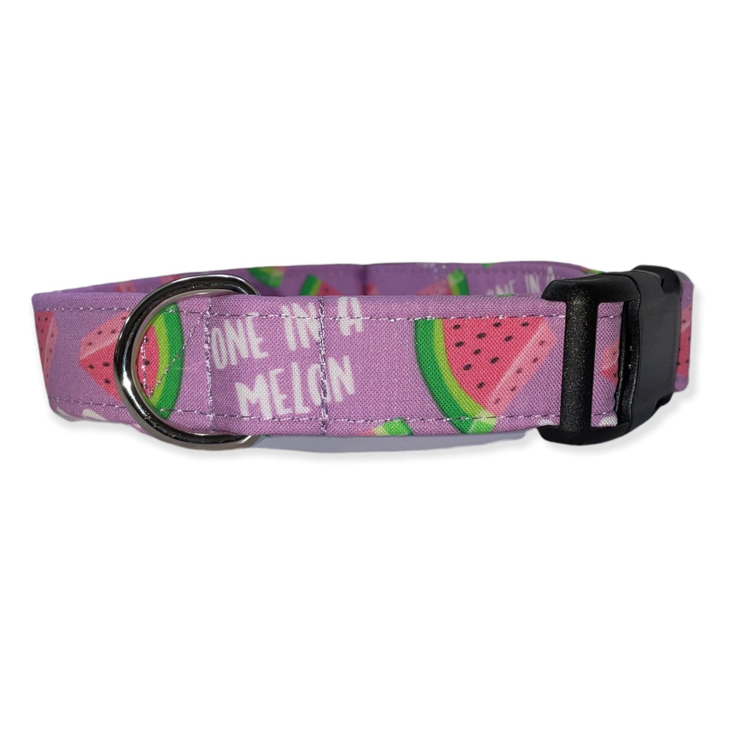 One in a Melon Dog Collar- Martingale- Quick Release- No Buckle Slide- Leash- Handmade Dog Collars