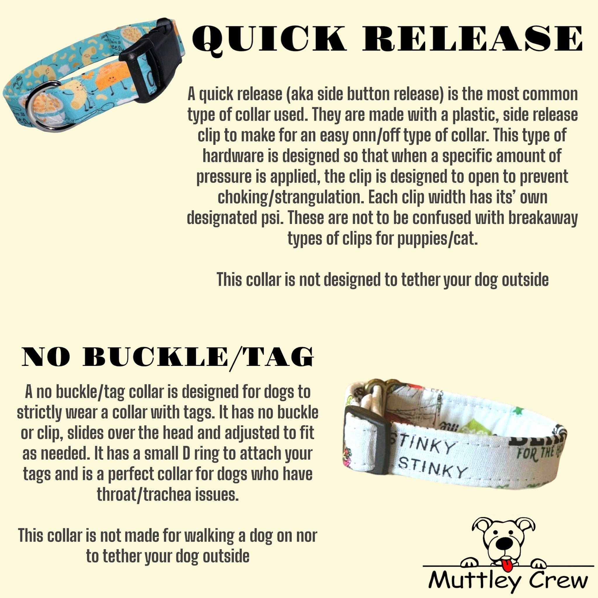 No buckle dog sale collar